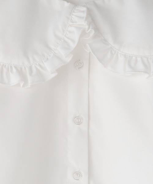 LOWRYS FARM（ローリーズファーム）の「ＢＩＧカラーフリルブラウス　578267（シャツ/ブラウス・キッズ・オフホワイト/ブラック/ストライプ・110cm/120cm/130cm/140cm/150cm）」の21枚目の写真