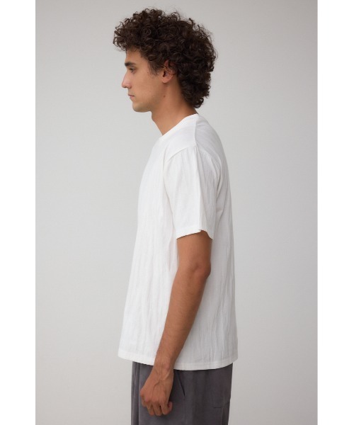 AZUL by moussy(アズールバイマウジー)の「テクスチャーシフトトップス(Tシャツ/カットソー・メンズ・ネイビー/ブラック/オフホワイト・MEDIUM/LARGE)」の11枚目の写真