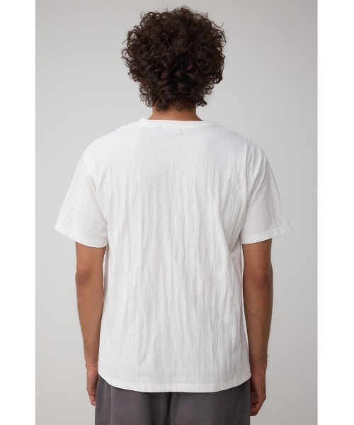 AZUL by moussy(アズールバイマウジー)の「テクスチャーシフトトップス(Tシャツ/カットソー・メンズ・ネイビー/ブラック/オフホワイト・MEDIUM/LARGE)」の12枚目の写真