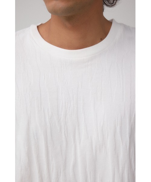 AZUL by moussy(アズールバイマウジー)の「テクスチャーシフトトップス(Tシャツ/カットソー・メンズ・ネイビー/ブラック/オフホワイト・MEDIUM/LARGE)」の13枚目の写真