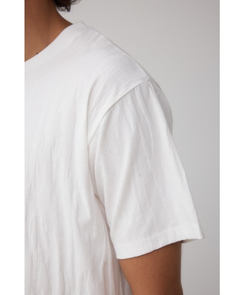 AZUL by moussy(アズールバイマウジー)の「テクスチャーシフトトップス(Tシャツ/カットソー・メンズ・ネイビー/ブラック/オフホワイト・MEDIUM/LARGE)」の14枚目の写真