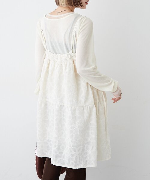 もりま様 お願いします^^ w closet ワンピース フラワーレースロングキャミワンピ