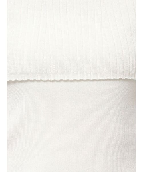 LAGUNAMOON（ラグナムーン）の「シアーオフショルニットプルオーバー（ニット/セーター・レディース・ブラック/クリーム/ホワイト・FREE）」の6枚目の写真