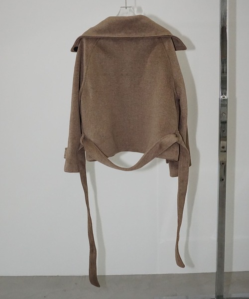 chuclla（チュクラ）の「ステンカラーショートコート chw25a052（その他アウター・レディース・ベージュ・FREE）」の16枚目の写真