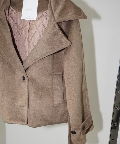 chuclla（チュクラ）の「ステンカラーショートコート chw25a052（その他アウター・レディース・ベージュ・FREE）」の17枚目の写真