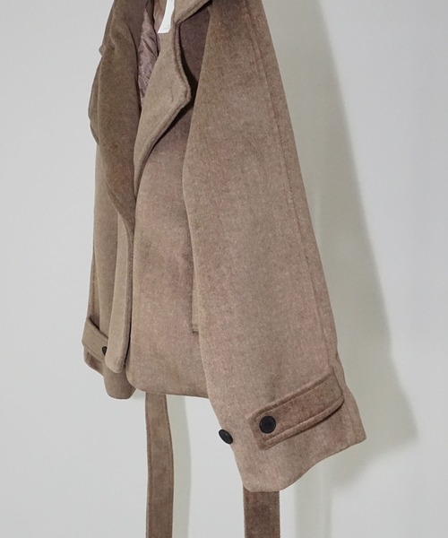 ステンカラーショートコート chw25a052-ファッション通販サイト