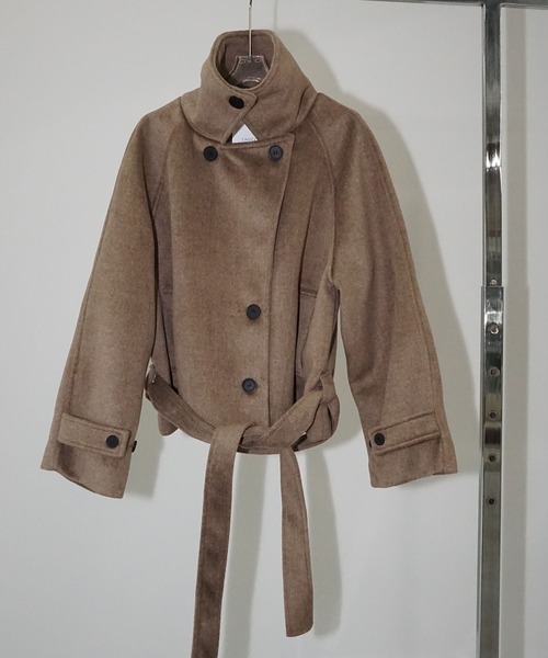 chuclla（チュクラ）の「ステンカラーショートコート chw25a052（その他アウター・レディース・ベージュ・FREE）」の19枚目の写真