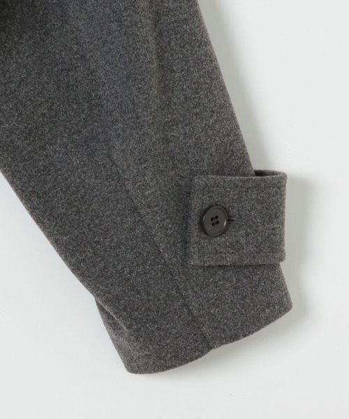 LEPSIM（レプシィム）の「ウーリーステンカラーロングコート　498520（ステンカラーコート・レディース・トップグレー/ブラック/モカ・FREE）」の7枚目の写真