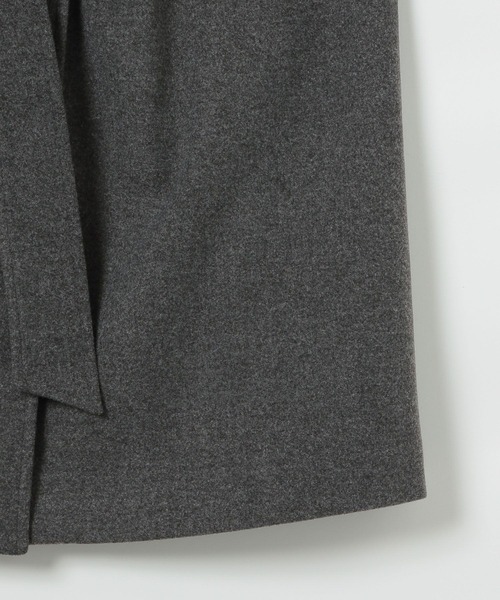 LEPSIM（レプシィム）の「ウーリーステンカラーロングコート　498520（ステンカラーコート・レディース・トップグレー/ブラック/モカ・FREE）」の8枚目の写真
