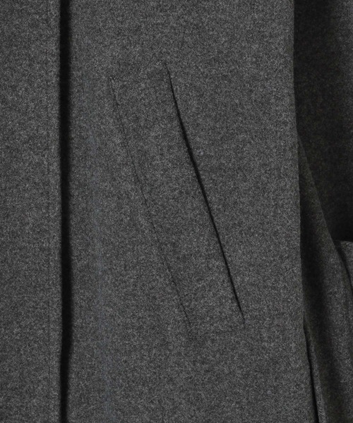 LEPSIM（レプシィム）の「ウーリーステンカラーロングコート　498520（ステンカラーコート・レディース・トップグレー/ブラック/モカ・FREE）」の9枚目の写真