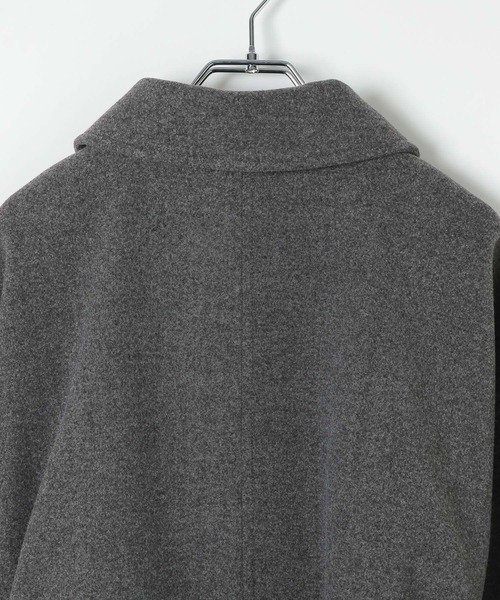 LEPSIM（レプシィム）の「ウーリーステンカラーロングコート　498520（ステンカラーコート・レディース・トップグレー/ブラック/モカ・FREE）」の11枚目の写真