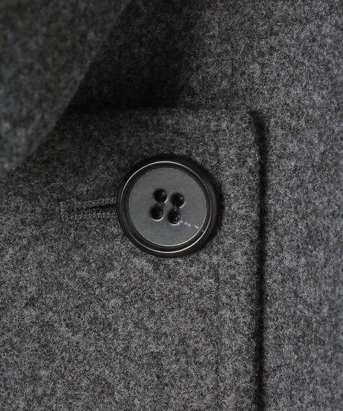 LEPSIM（レプシィム）の「ウーリーステンカラーロングコート　498520（ステンカラーコート・レディース・トップグレー/ブラック/モカ・FREE）」の18枚目の写真