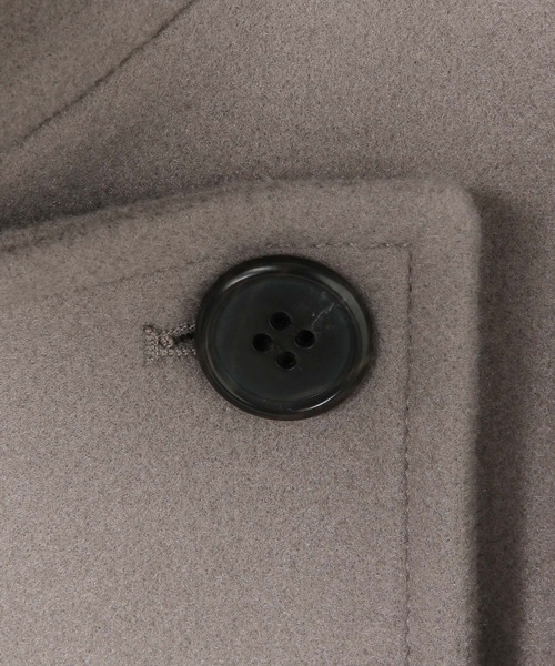 LEPSIM（レプシィム）の「ウーリーステンカラーロングコート　498520（ステンカラーコート・レディース・トップグレー/ブラック/モカ・FREE）」の19枚目の写真