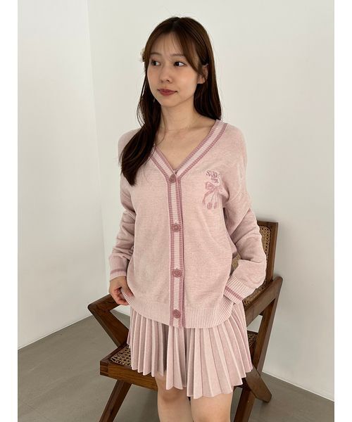 SNIDEL HOME(スナイデルホーム)の「チェリーシリーズプリーツパンツ(ルームウェア/パジャマ・レディース・レッド/ピンク/ベージュ・F)」の3枚目の写真