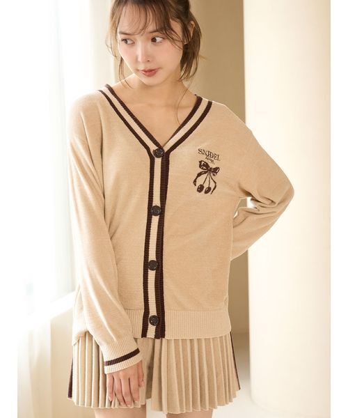 SNIDEL HOME(スナイデルホーム)の「チェリーシリーズプリーツパンツ(ルームウェア/パジャマ・レディース・レッド/ピンク/ベージュ・F)」の6枚目の写真