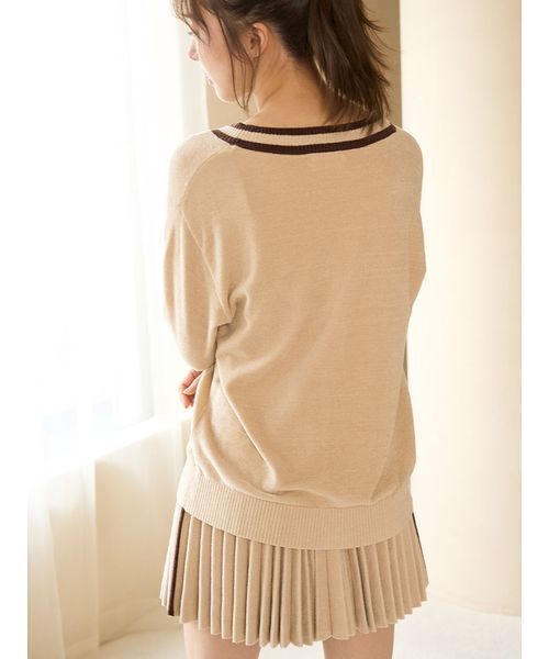 SNIDEL HOME(スナイデルホーム)の「チェリーシリーズプリーツパンツ(ルームウェア/パジャマ・レディース・レッド/ピンク/ベージュ・F)」の8枚目の写真