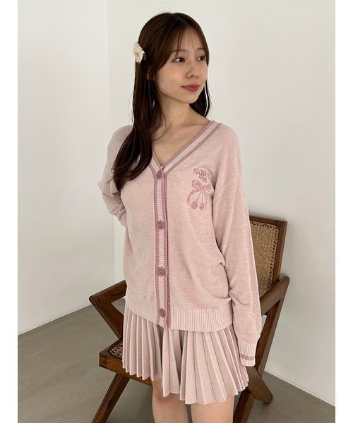 SNIDEL HOME(スナイデルホーム)の「チェリーシリーズプリーツパンツ(ルームウェア/パジャマ・レディース・レッド/ピンク/ベージュ・F)」の10枚目の写真