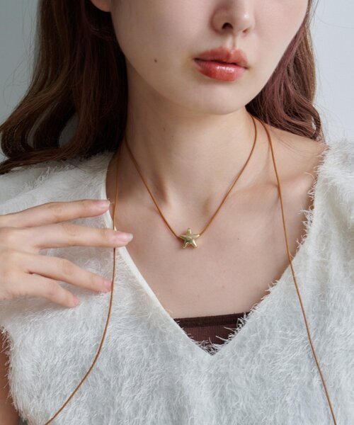 Kastane（カスタネ）の「【fiw.】メタルスターチョーカー（チョーカー・レディース・シルバー/ゴールド・FREE）」の2枚目の写真