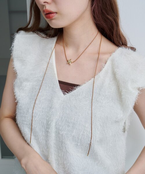 Kastane（カスタネ）の「【fiw.】メタルスターチョーカー（チョーカー・レディース・シルバー/ゴールド・FREE）」の5枚目の写真