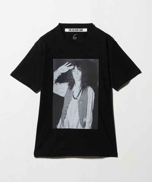 6(ロク)の「<6(ROKU)>PATTI Tシャツ(Tシャツ/カットソー・レディース・ホワイト/ブラック・M/L)」の2枚目の写真
