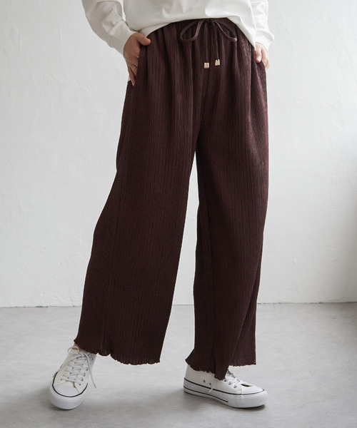 ikka(イッカ)の「ジャガードプリーツワイドパンツ(その他パンツ・レディース・ブラック/ベージュ/ブラウン・M/L/S)」の15枚目の写真