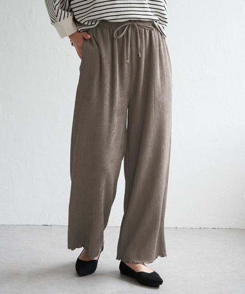 ikka(イッカ)の「ジャガードプリーツワイドパンツ(その他パンツ・レディース・ブラック/ベージュ/ブラウン・M/L/S)」の21枚目の写真
