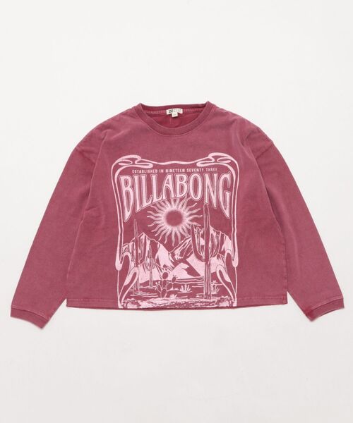 BILLABONG（ビラボン）の「BILLABONG/ビラボン キッズ 長袖 Tシャツ ロンT クロップド丈 DESERT WANDERING LS TEE BF016-070（Tシャツ/カットソー・キッズ・バーガンディー/オフホワイト・150cm/140cm/130cm）」の17枚目の写真