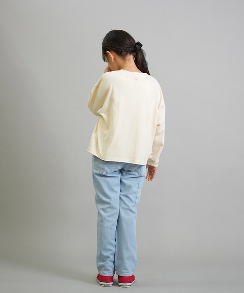 BILLABONG（ビラボン）の「BILLABONG/ビラボン キッズ 長袖 Tシャツ ロンT クロップド丈 DESERT WANDERING LS TEE BF016-070（Tシャツ/カットソー・キッズ・バーガンディー/オフホワイト・150cm/140cm/130cm）」の8枚目の写真