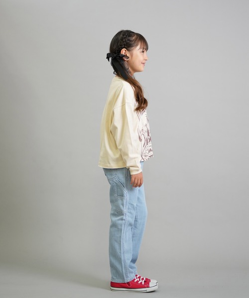 BILLABONG（ビラボン）の「BILLABONG/ビラボン キッズ 長袖 Tシャツ ロンT クロップド丈 DESERT WANDERING LS TEE BF016-070（Tシャツ/カットソー・キッズ・バーガンディー/オフホワイト・150cm/140cm/130cm）」の9枚目の写真