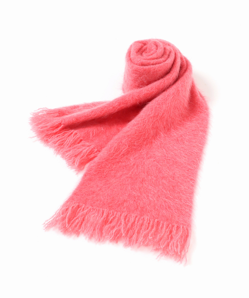 EDIFICE（エディフィス）の「E. 3GG ウール/モヘア ストール（マフラー・メンズ・イエロー/ピンク/ブルー/チャコールグレー・FREE）」の4枚目の写真