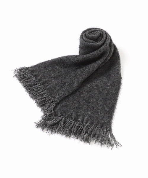 EDIFICE（エディフィス）の「E. 3GG ウール/モヘア ストール（マフラー・メンズ・イエロー/ピンク/ブルー/チャコールグレー・FREE）」の2枚目の写真