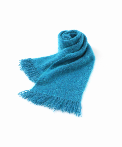 EDIFICE（エディフィス）の「E. 3GG ウール/モヘア ストール（マフラー・メンズ・イエロー/ピンク/ブルー/チャコールグレー・FREE）」の3枚目の写真