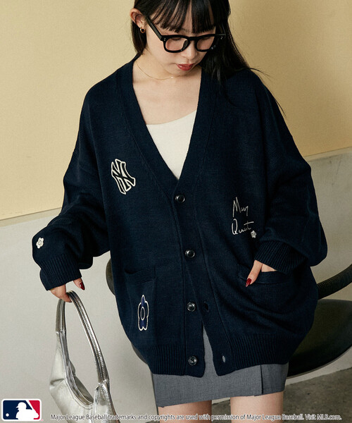 MARY QUANT(マリークワント)の「MLB × MARY QUANT /エムエルビー × マリークワント MLB×MARY QUANT PATCH KNIT CARDIGAN/ロゴパッチニットカーディガン(限定展開)(カーディガン/ボレロ・メンズ・ブラウン/ネイビー/ブラック・MEDIUM/SMALL/LARGE)」の12枚目の写真