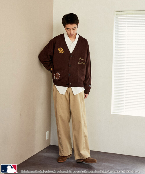 MARY QUANT(マリークワント)の「MLB × MARY QUANT /エムエルビー × マリークワント MLB×MARY QUANT PATCH KNIT CARDIGAN/ロゴパッチニットカーディガン(限定展開)(カーディガン/ボレロ・メンズ・ブラウン/ネイビー/ブラック・MEDIUM/SMALL/LARGE)」の17枚目の写真