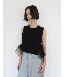 swane（スワネ）の「side tulle hem line vest（ベスト）」