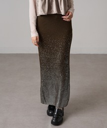 【MAGASIN DE MODE Onjna】箔ニットタイトスカート trc