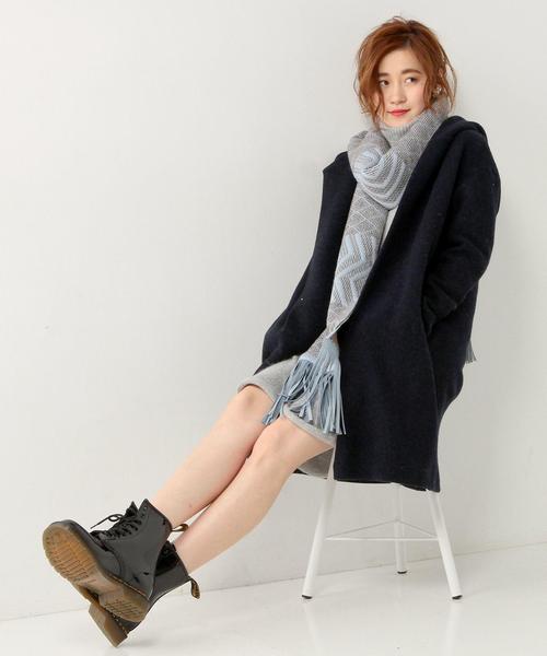 【ユナイテッドアローズ】ダブルフェイスフーデッドコート ロング ベルト 38 紺 UNITED ARROWS Wフェイスフーデッドコート ブラウン 【公式通販】