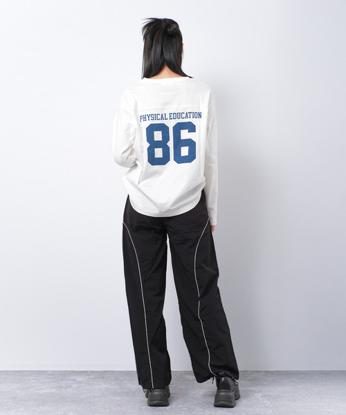 RiCO SUCRE（リコシュクレ）の「パイピングナイロンパンツ（その他パンツ・キッズ・ブラック/サックスブルー/グレイッシュベージュ・165/160/150/140/130）」の6枚目の写真