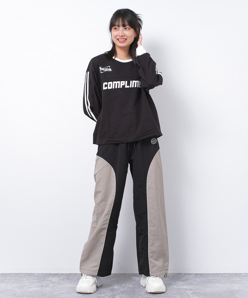 RiCO SUCRE（リコシュクレ）の「パイピングナイロンパンツ（その他パンツ・キッズ・ブラック/サックスブルー/グレイッシュベージュ・165/160/150/140/130）」の7枚目の写真