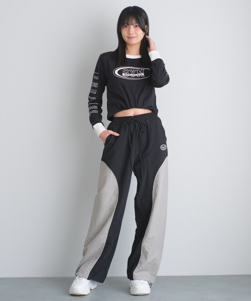 RiCO SUCRE（リコシュクレ）の「パイピングナイロンパンツ（その他パンツ・キッズ・ブラック/サックスブルー/グレイッシュベージュ・165/160/150/140/130）」の18枚目の写真