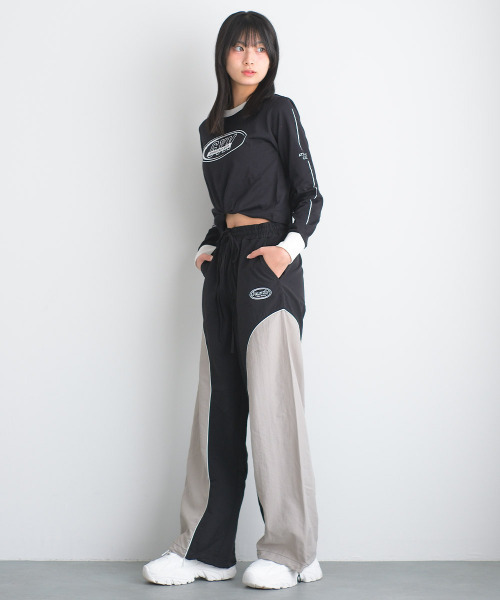 RiCO SUCRE（リコシュクレ）の「パイピングナイロンパンツ（その他パンツ・キッズ・ブラック/サックスブルー/グレイッシュベージュ・165/160/150/140/130）」の20枚目の写真