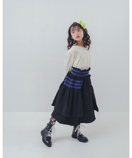 unica（ユニカ）の「カラフルスリーブtee（Tシャツ/カットソー・キッズ・ブラック/チャコール/オフホワイト・XL/L）」の20枚目の写真