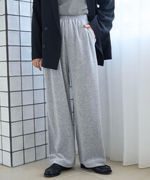 フェレットライクベロアイージーワイドパンツ
