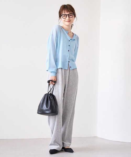 フェレットライクベロアイージーワイドパンツ（その他パンツ）｜coen