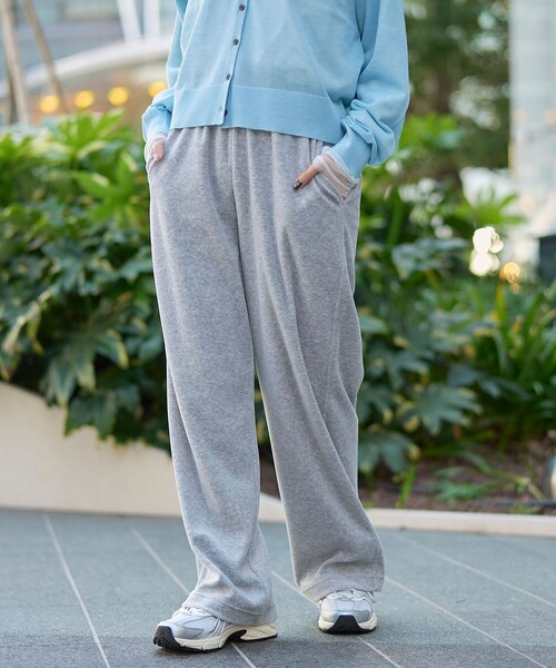 coen（コーエン）の「フェレットライクベロアイージーワイドパンツ（その他パンツ・レディース・オレンジ/ナチュラル/グレー/ブラウン/ロイヤルブルー/ブラック・L/M）」の14枚目の写真