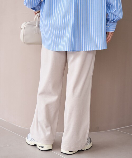 coen（コーエン）の「フェレットライクベロアイージーワイドパンツ（その他パンツ・レディース・オレンジ/ナチュラル/グレー/ブラウン/ロイヤルブルー/ブラック・L/M）」の20枚目の写真