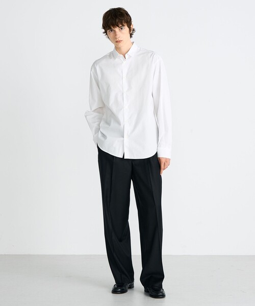 EDITION(エディション)の「THOMAS MASON レギュラーシャツ(シャツ/ブラウス・メンズ・ホワイト/ライトブルー/ブラック・M/S)」の4枚目の写真