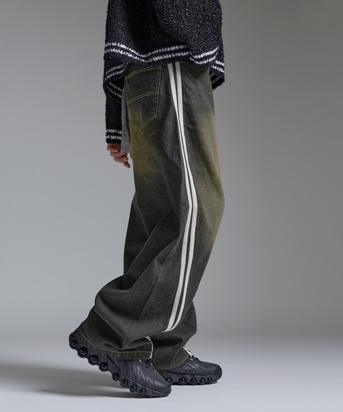MSG（エムエスジー）の「Buyer's Select/サイドラインカーブデニムパンツ【UNISEX】（デニムパンツ・メンズ・ブルー/サックスブルー/ブラック・L/M）」の17枚目の写真
