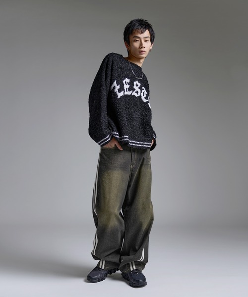 MSG（エムエスジー）の「Buyer's Select/サイドラインカーブデニムパンツ【UNISEX】（デニムパンツ・メンズ・ブルー/サックスブルー/ブラック・L/M）」の20枚目の写真