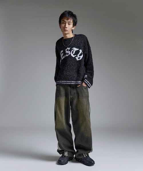 MSG（エムエスジー）の「Buyer's Select/サイドラインカーブデニムパンツ【UNISEX】（デニムパンツ・メンズ・ブルー/サックスブルー/ブラック・L/M）」の21枚目の写真
